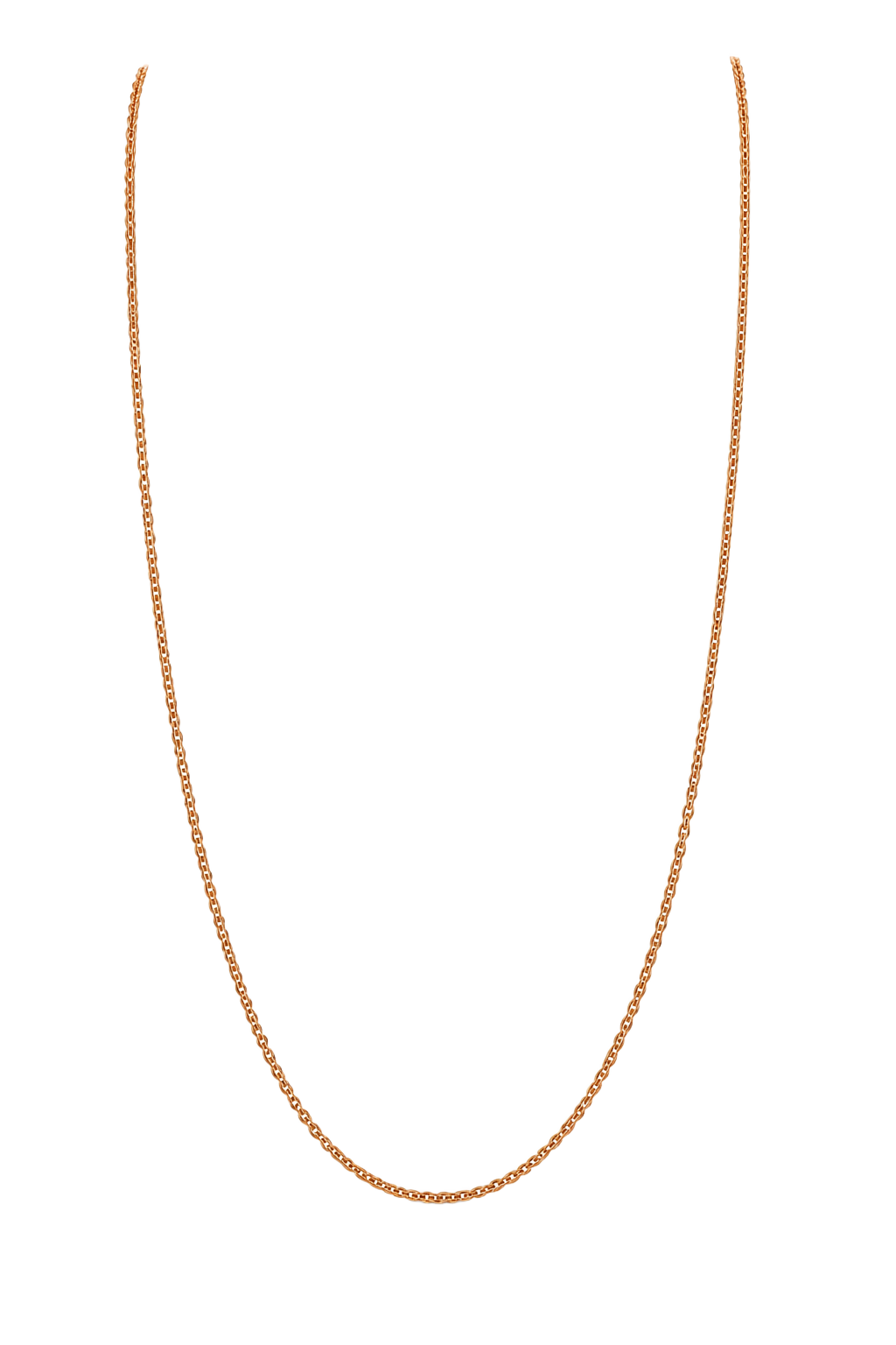 Fine Cable Chain Necklace - Rose Gold