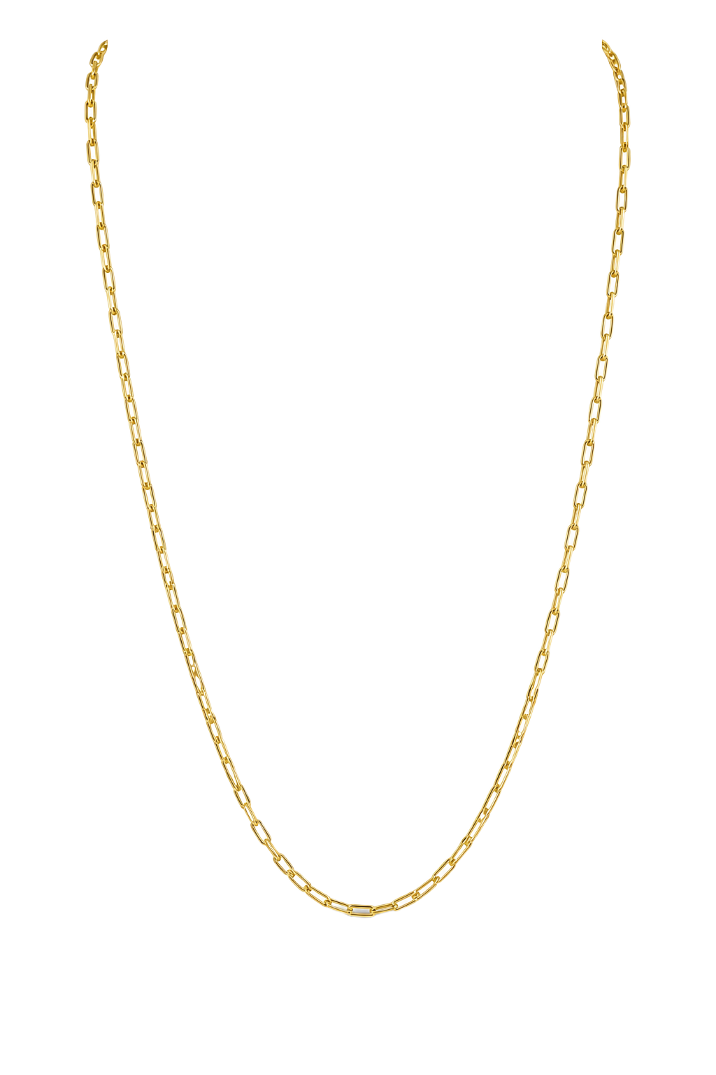 Fine Yellow Gold Paperclip Chain