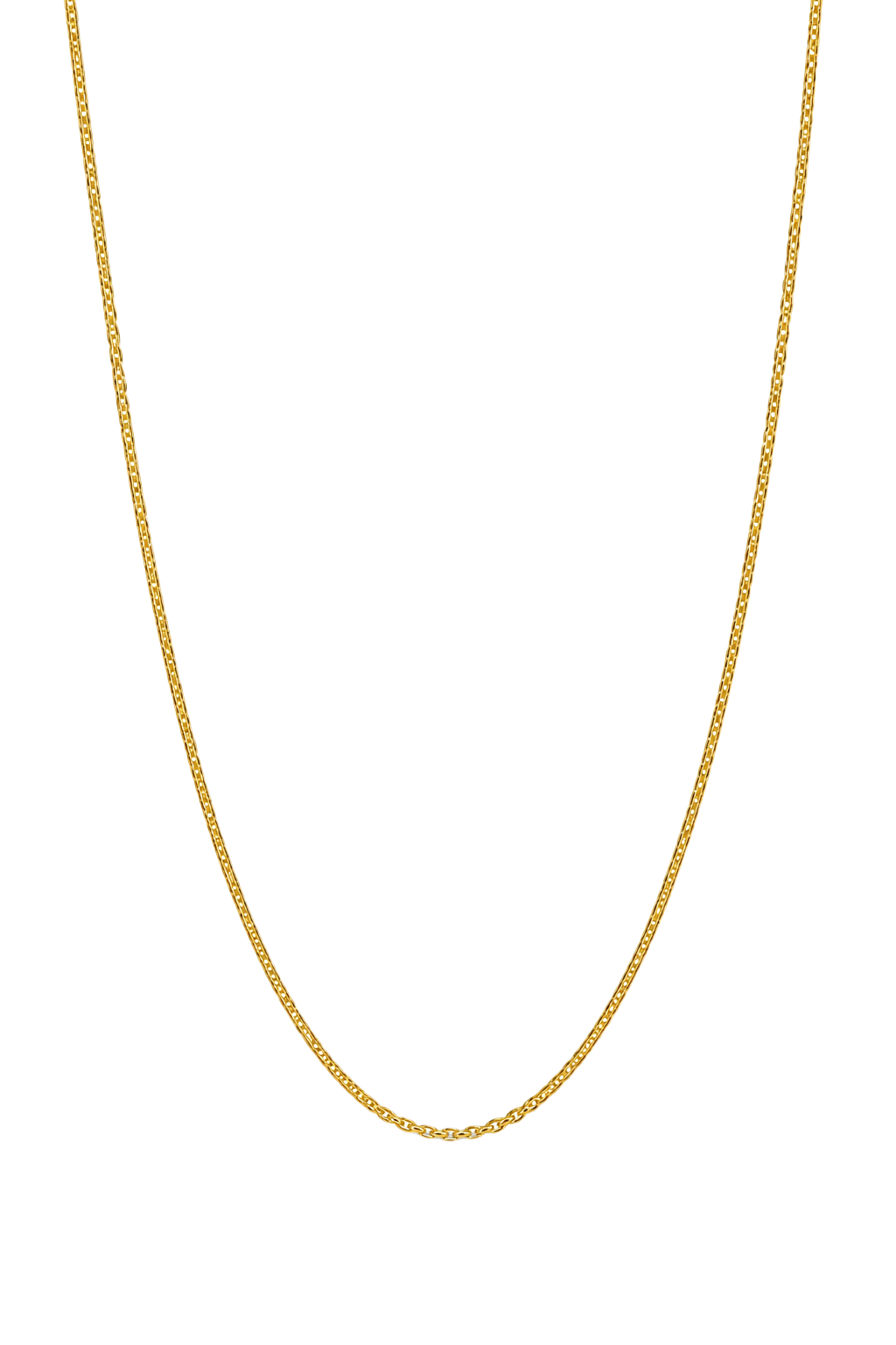 Fine Curb Chain Necklace - Yellow Gold