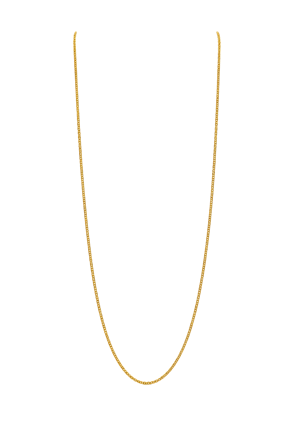 Fine Curb Chain Necklace - Yellow Gold
