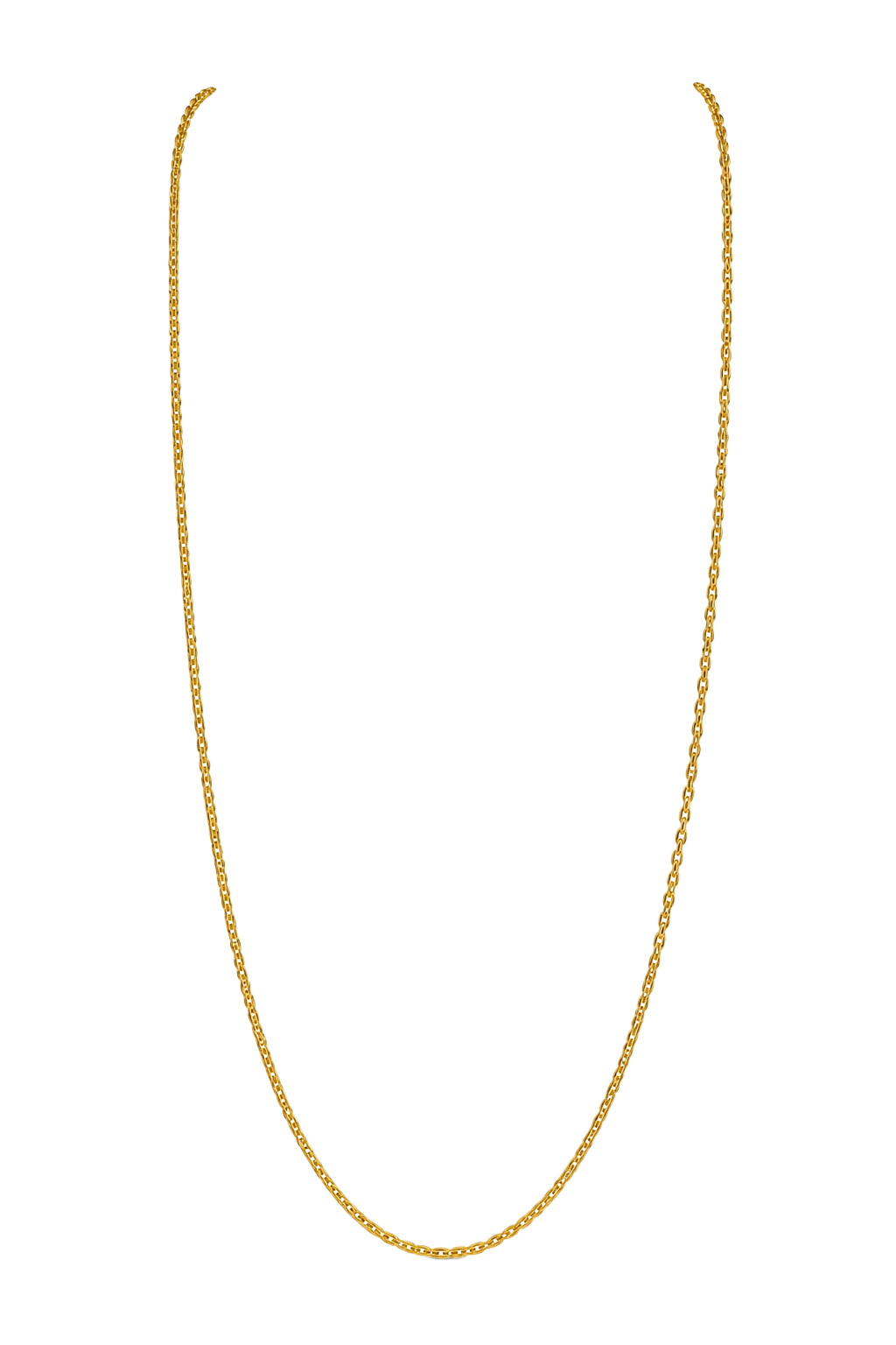 Fine Cable Chain Necklace - Yellow Gold