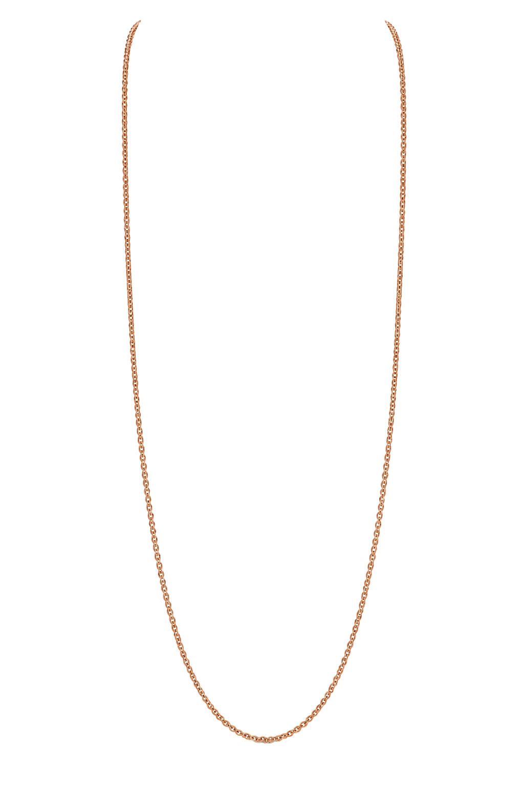 Fine Cable Chain Necklace - Rose Gold