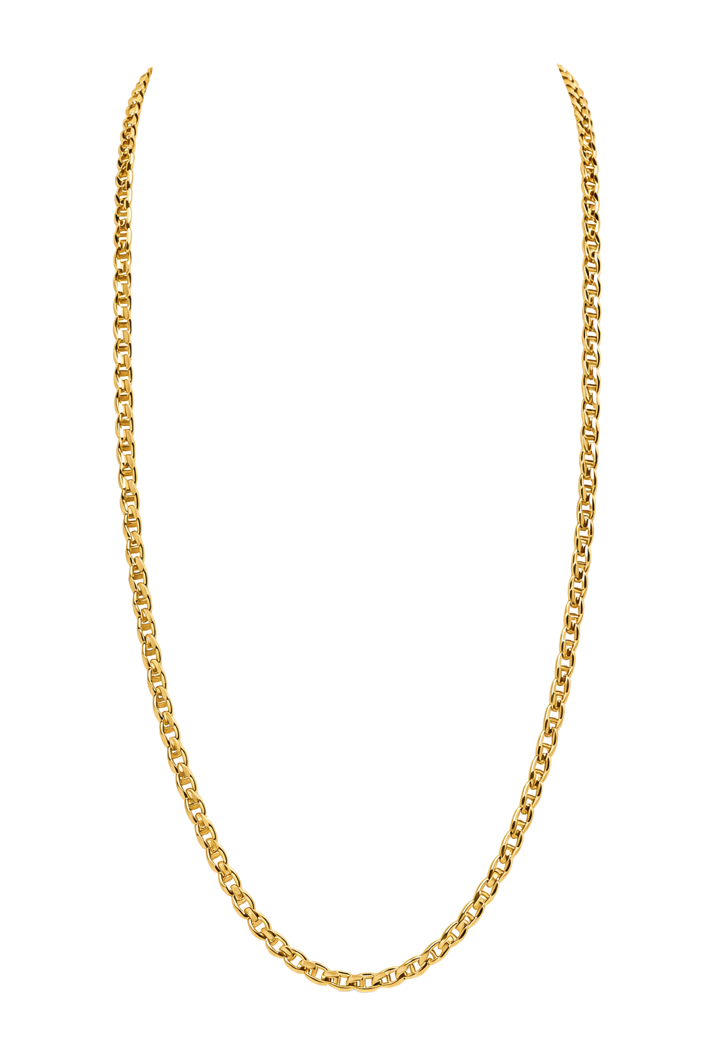 Belcher Chain Necklace - Yellow Gold