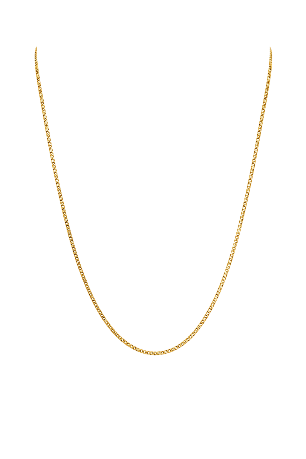 Fine Curb Chain Necklace - Yellow Gold