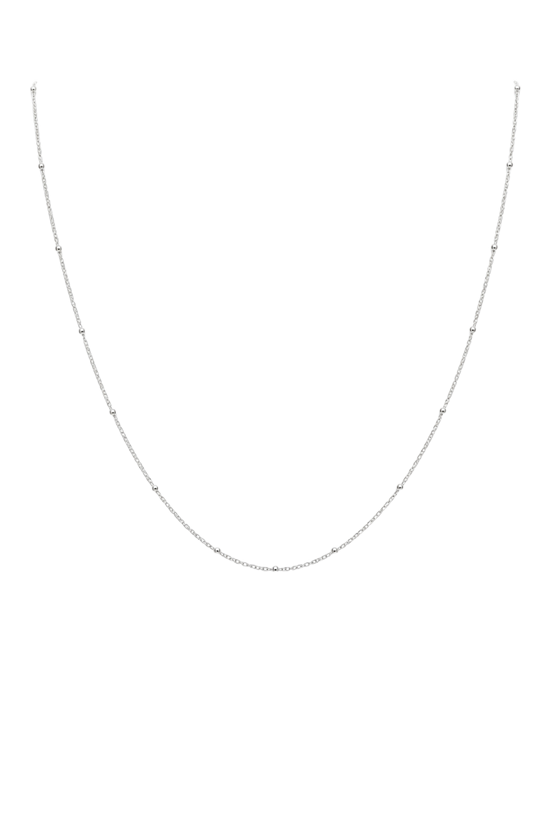 Fine Satellite Chain Necklace - White Gold