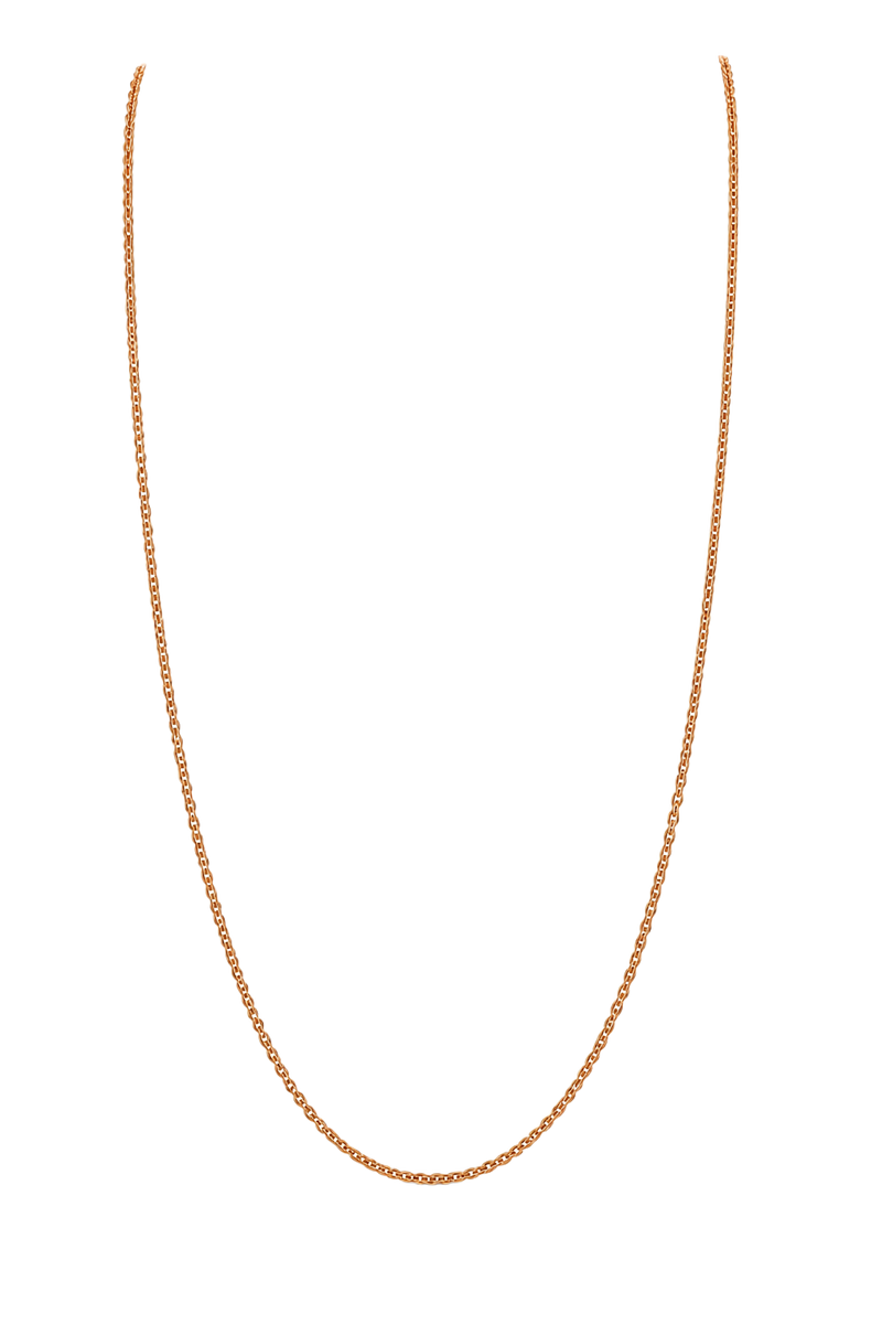 Fine Cable Chain Necklace - Rose Gold