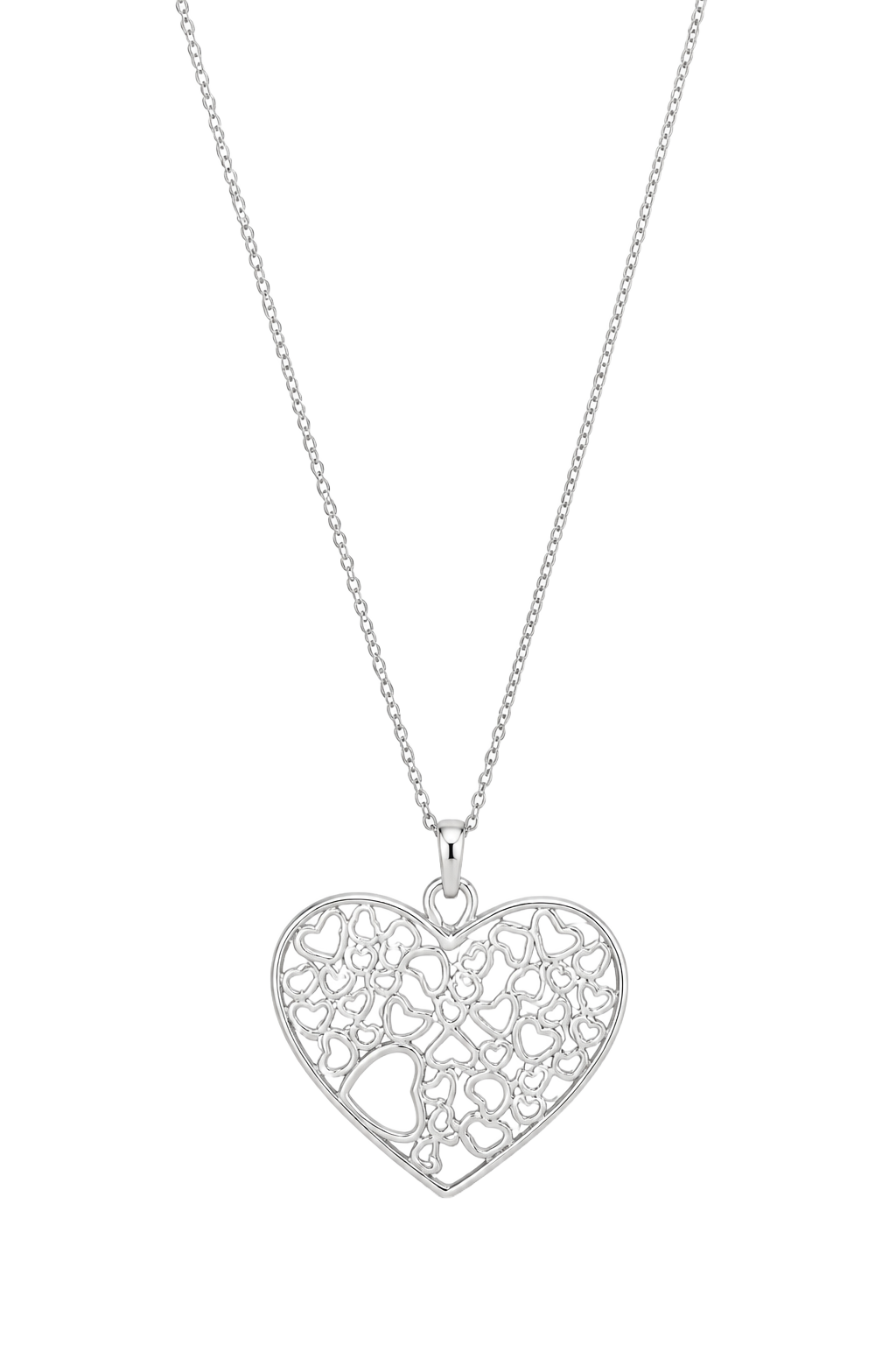 Heart-of-Hearts Pendant - White Gold