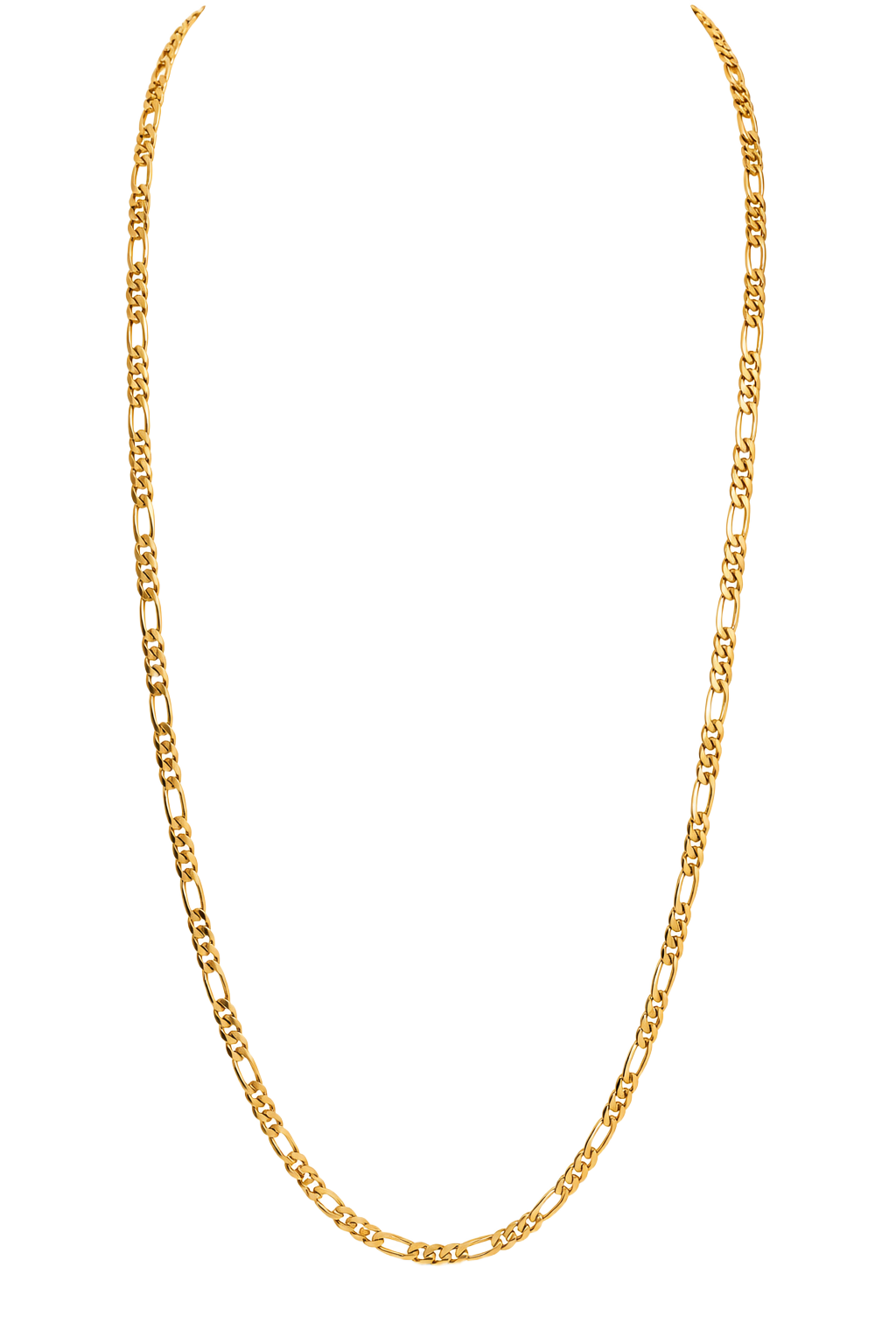 Fine Figaro Chain Necklace - Yellow Gold