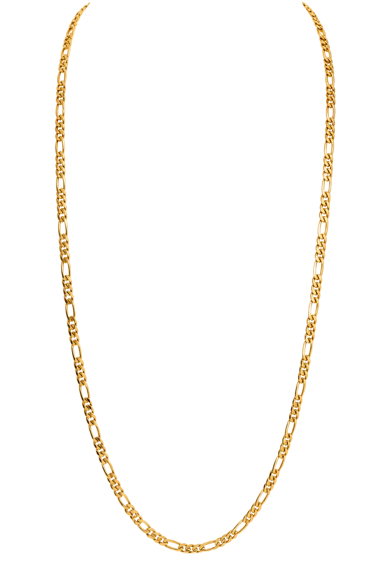 Fine Figaro Chain Necklace - Yellow Gold