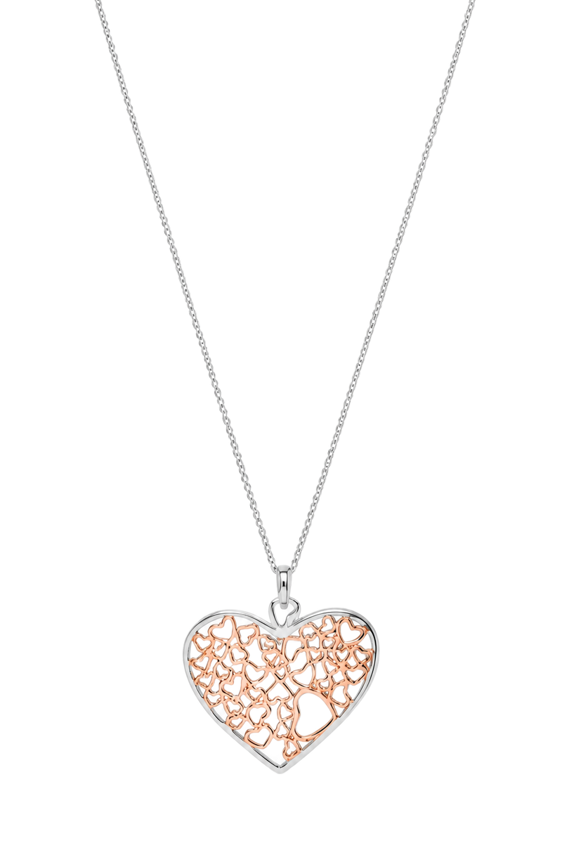 Heart-of-Hearts Pendant - Rose Gold & White Gold