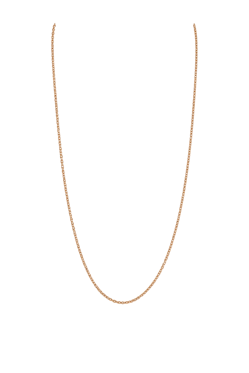 Fine Cable Chain Necklace - Rose Gold