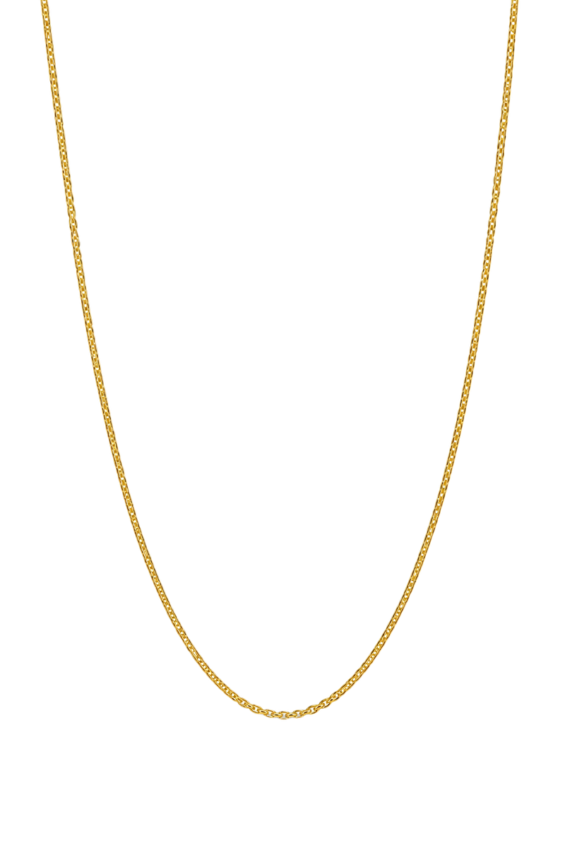Fine Curb Chain Necklace - Yellow Gold