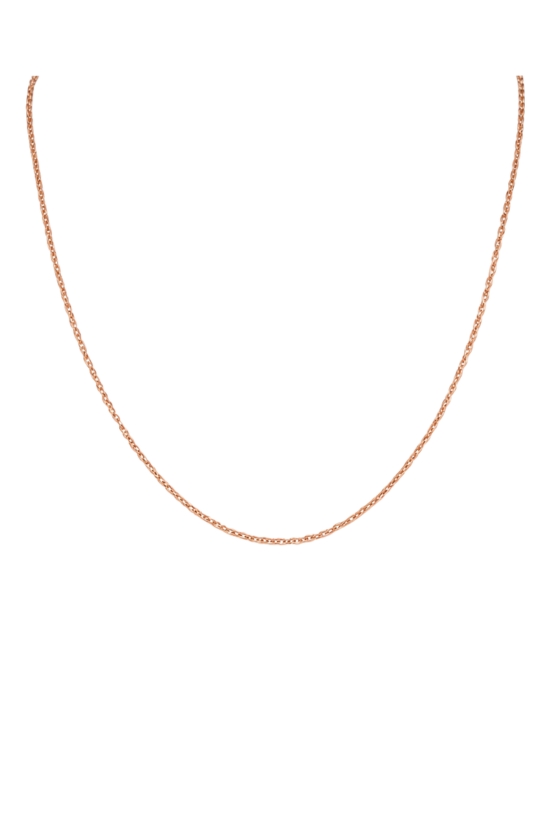 Fine Cable Chain Necklace - Rose Gold