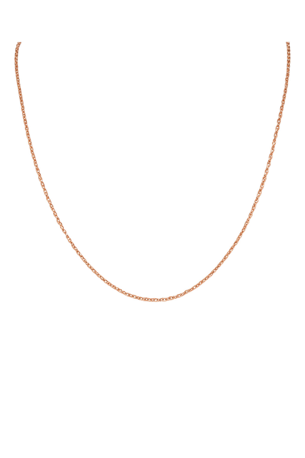 Fine Cable Chain Necklace - Rose Gold