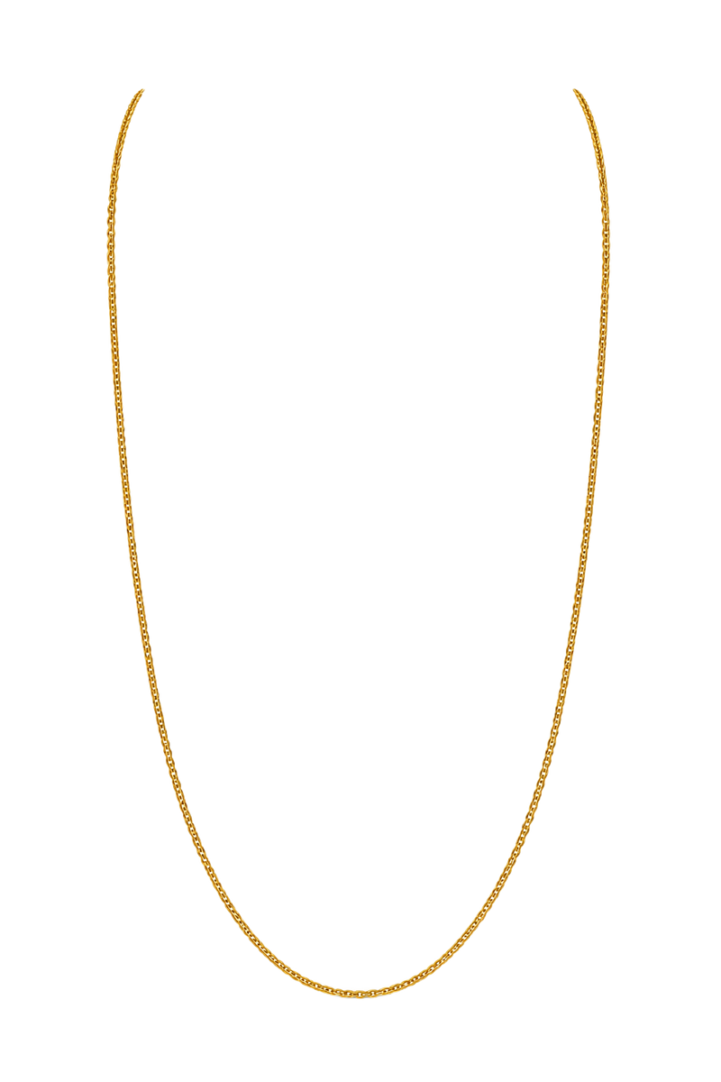 Fine Mariner Chain Necklace - Yellow Gold