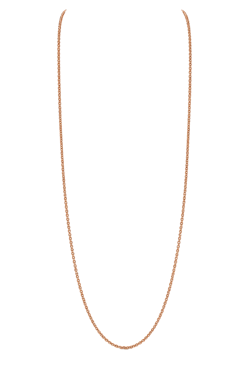 Fine Cable Chain Necklace - Rose Gold