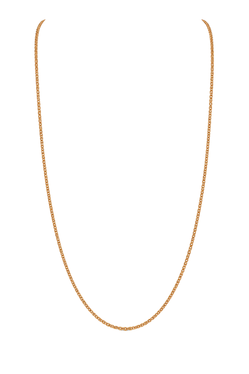 Fine Cable Chain Necklace - Rose Gold