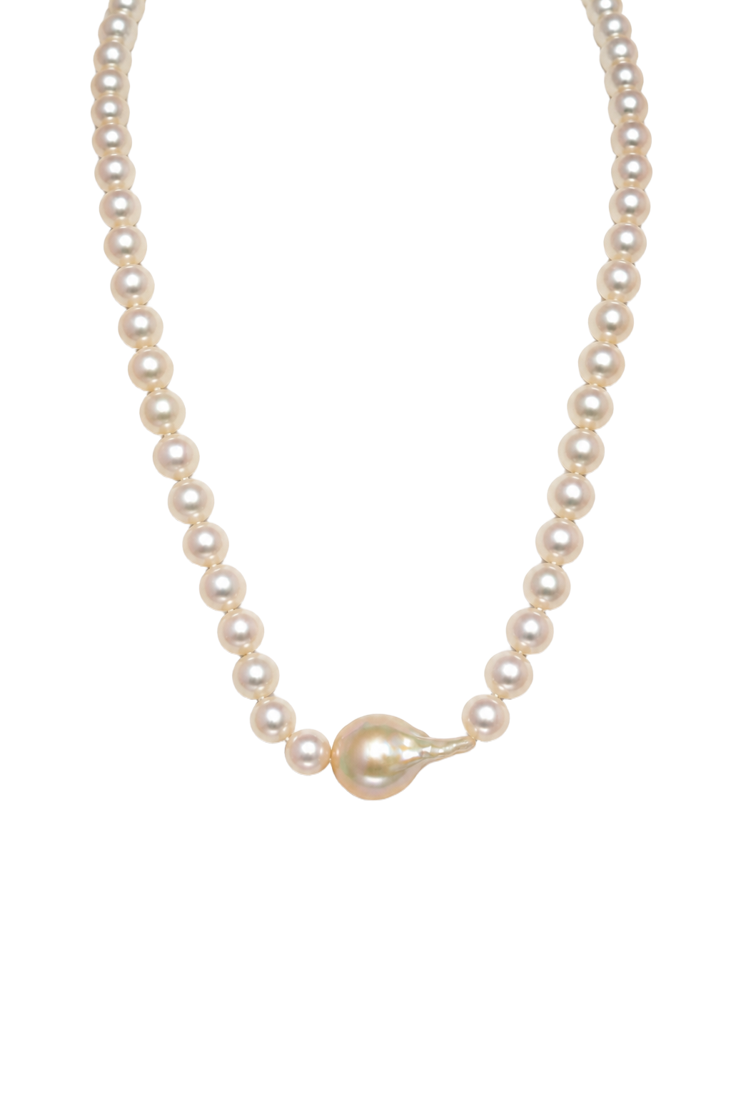 Cultured Pearl & South Sea Baroque Pearl Strand