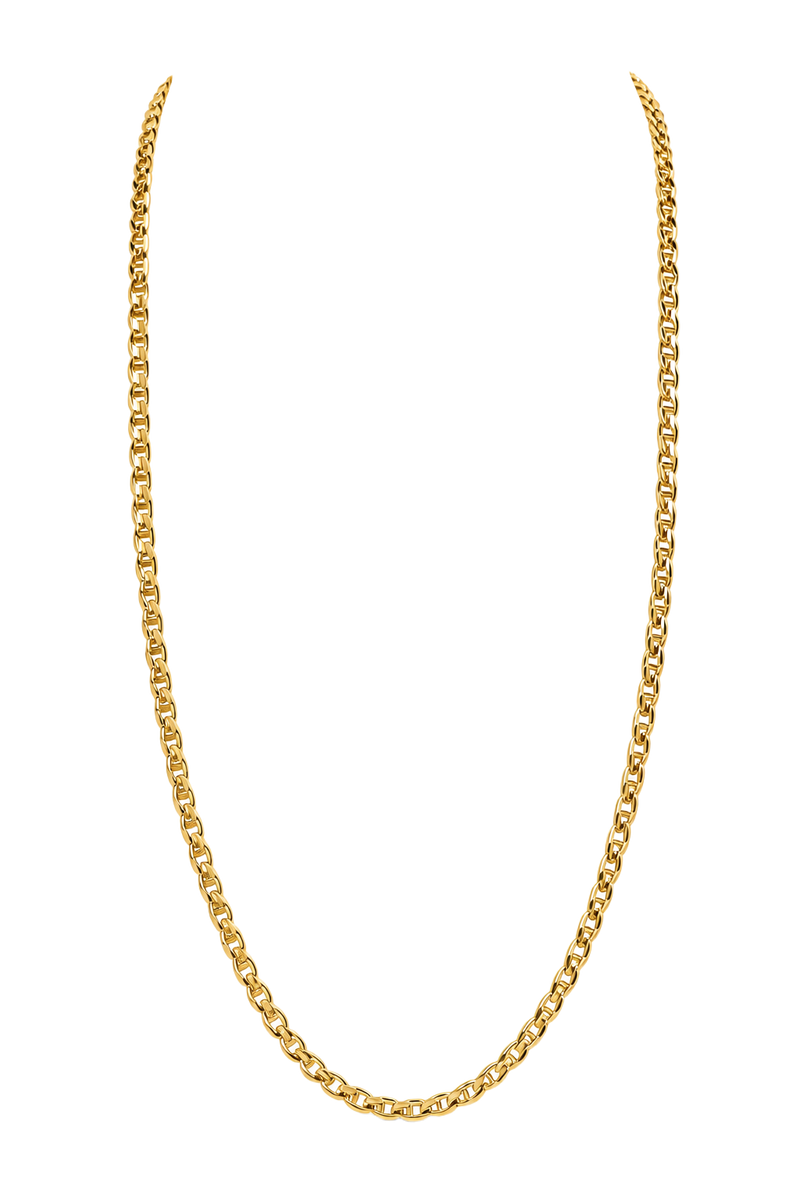 Belcher Chain Necklace - Yellow Gold