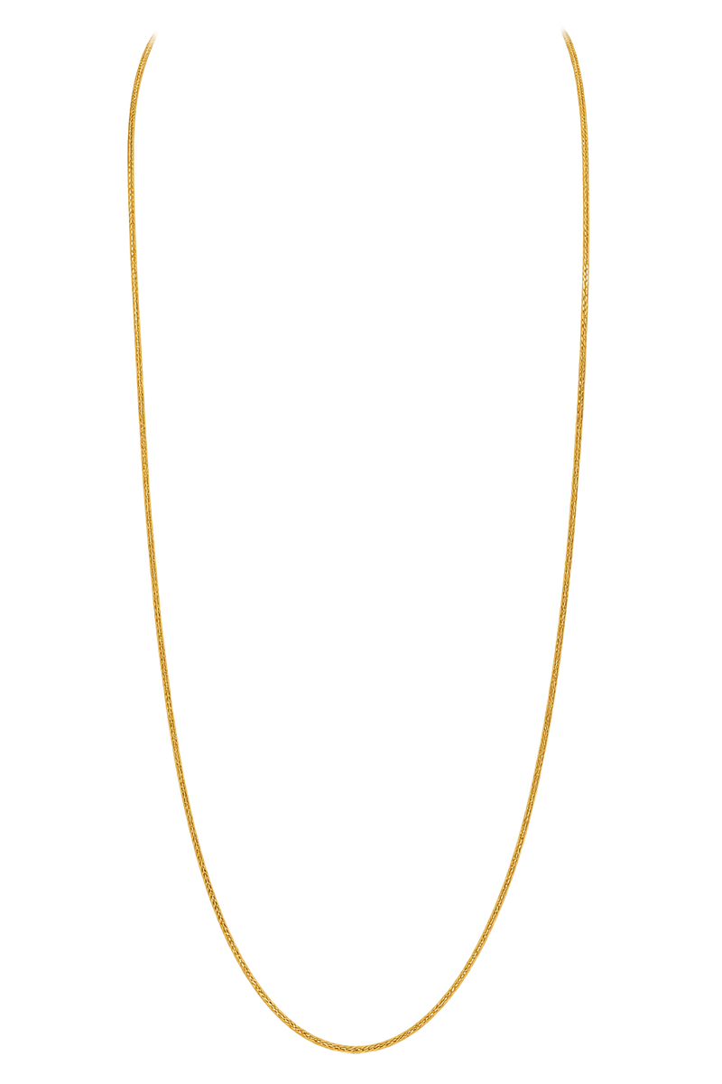 Fine Spiga Chain Necklace - Yellow Gold