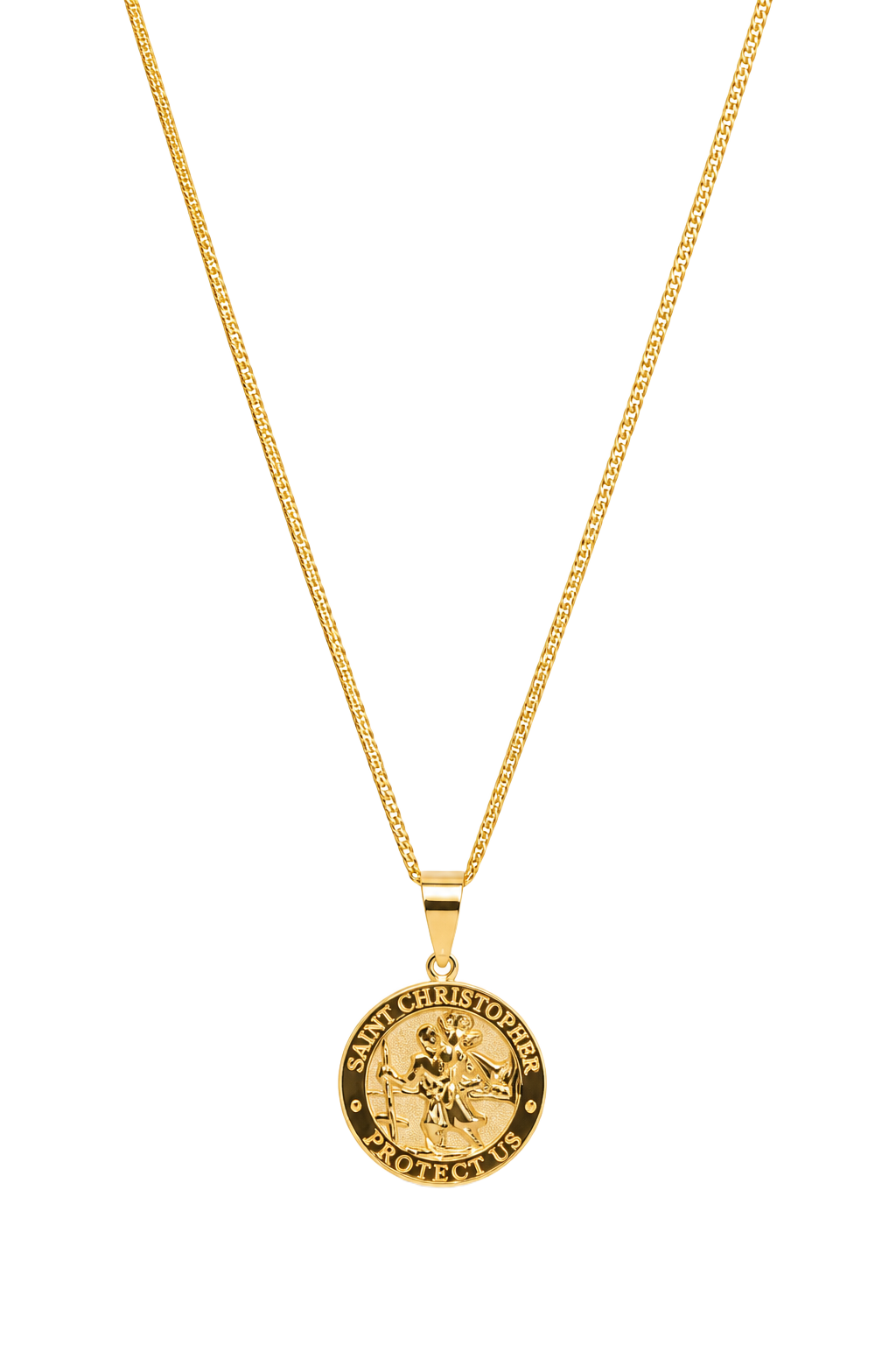 Saint Christopher Medal Pendant - Yellow Gold